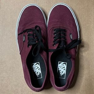 Vans The Authentic Maroon Womens Sz. 8 EUC